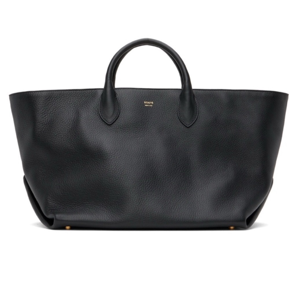 Khaite Amelia Bag in Black Pebbled Leather